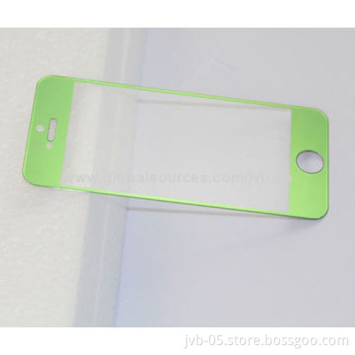 Colorful Electroplate Tempered Glass Screen Guards for iPhone 5/5S, Anti-scratch